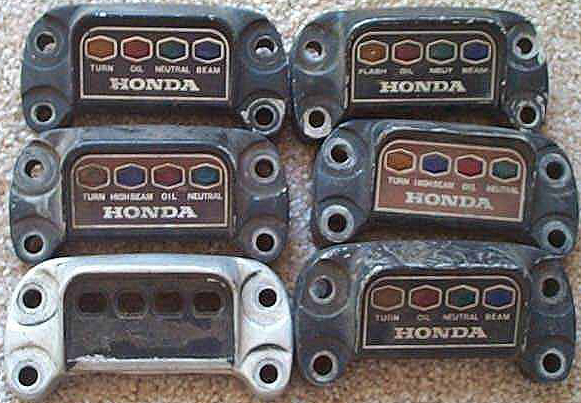Honda 750 handlebar clamp indicator lights